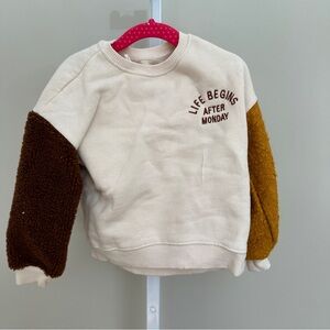 Zara Kids sweater size 6 cm 116 life begins after Monday sweater